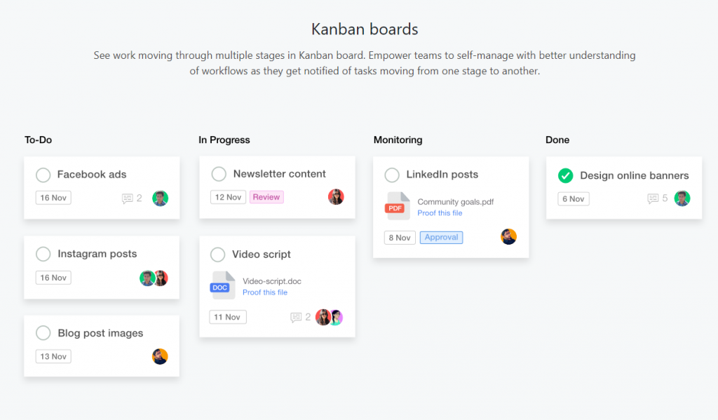 ProofHub project management